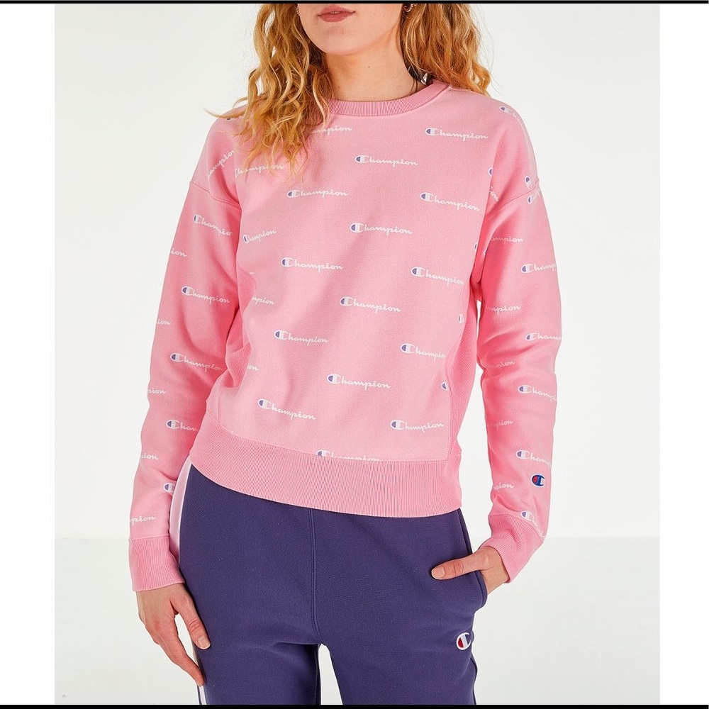 Champion reverse weave all over print crew neck